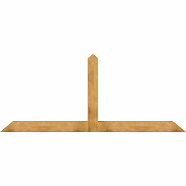 Ekena Millwork Portland Rough Sawn Timber Gable Bracket, Western Red Cedar, 108"W x 45"H x 6"D x 6"F, 10/12 Pitch GBW108X45X0606POR00RWR - main